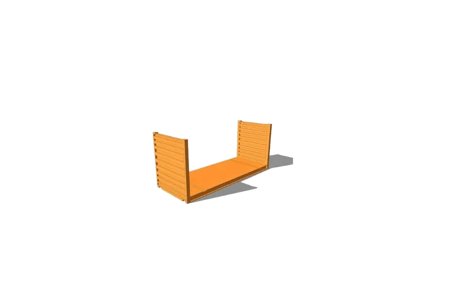 20' FR Flat Rack Konteyner
